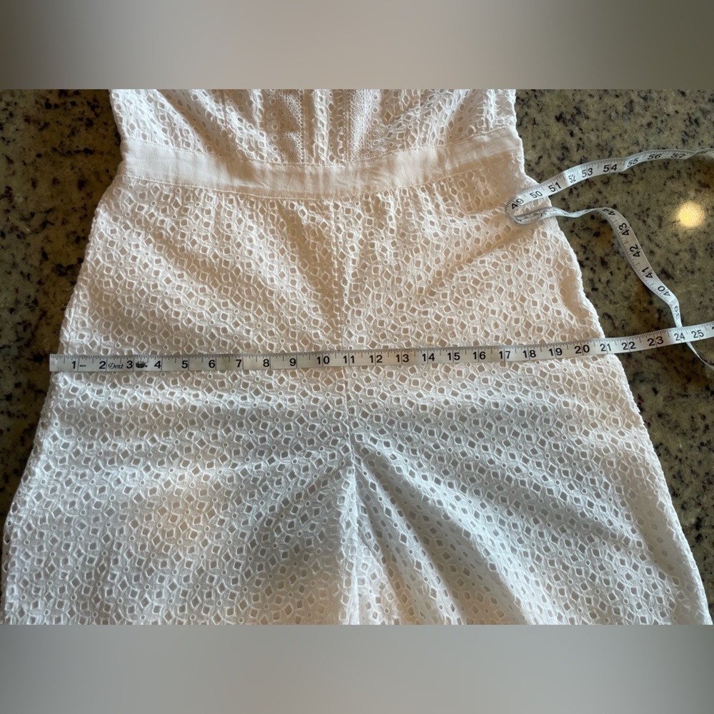 Women’s 100% cotton BR White Eyelet romper - Picture 10 of 11